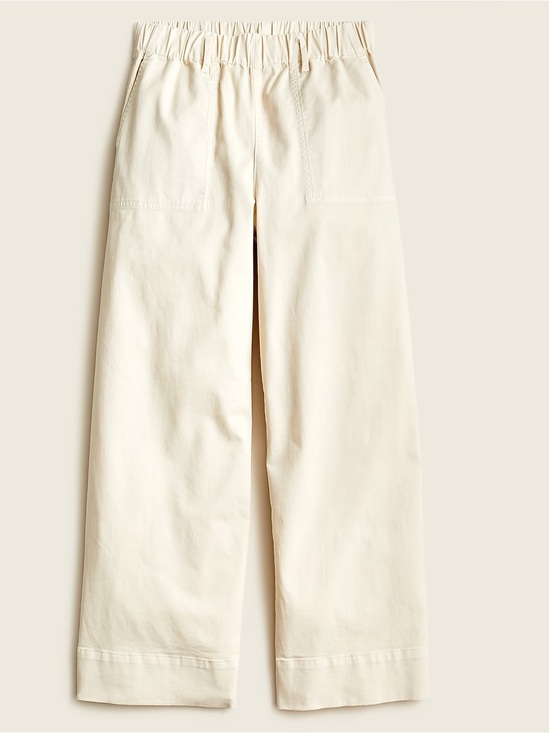 J. Crew Pants - J Crew wide leg pull on chino in creme extra large tall